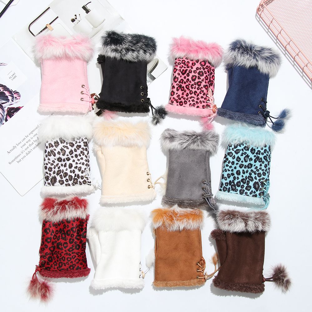 Leather Work Winter Gloves - 1 Pasang Sarung Tangan Bulu Kelinci