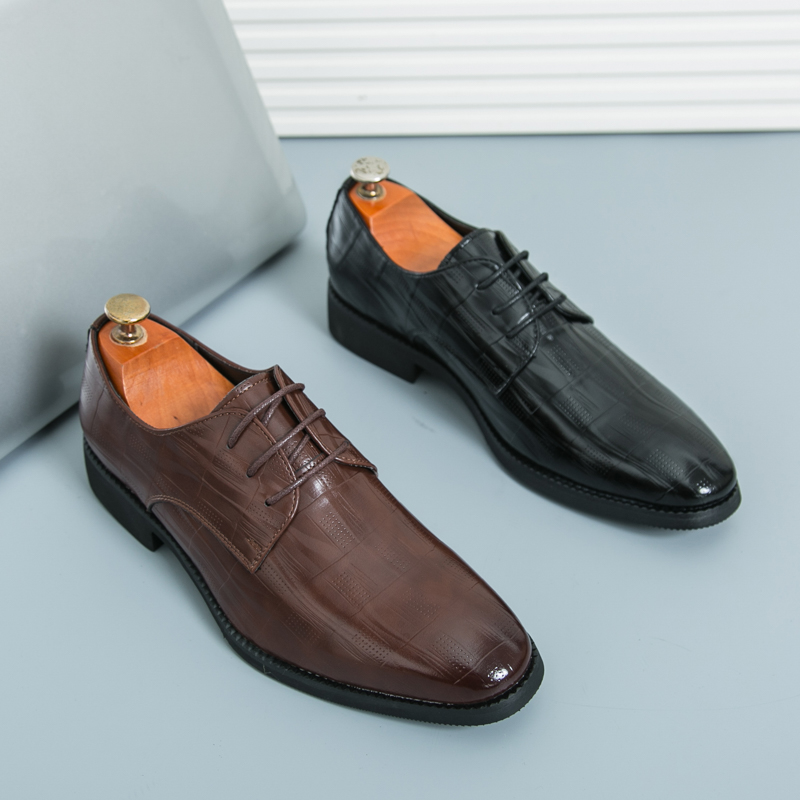 Leather Work Oxfords - Sepatu kulit oxford untuk pria, sepatu