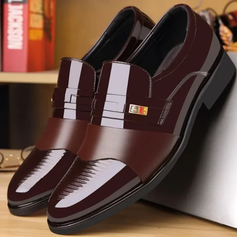 Leather Work Oxfords - Sepatu kulit untuk pria pernikahan Formal