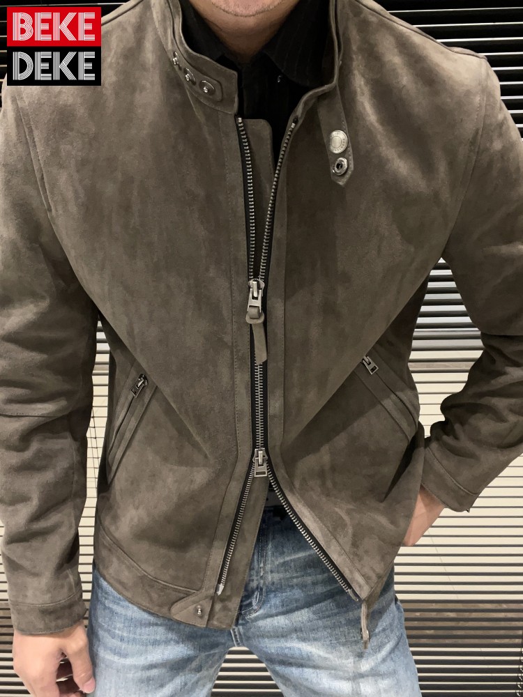 Leather Work For Kids - Jaket Kulit Suede Alami Lembut dengan