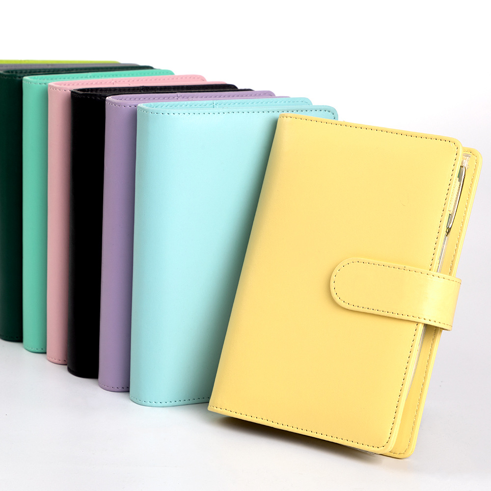 Leather Work Diary - Buku Catatan Binder Kulit PU A6