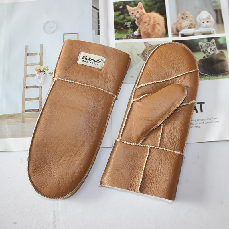 Leather Work Winter Gloves - Sarung Tangan Bulu Wanita Kulit Baru,