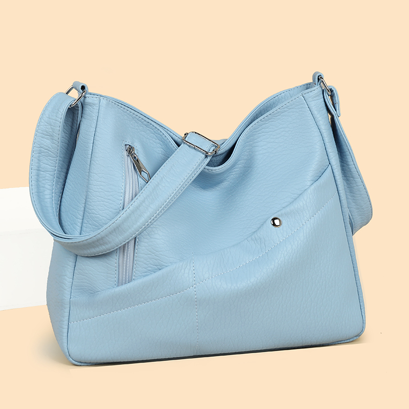 Leather Work Handbags For Women - Tas Selempang Kulit PU Wanita Ringan
