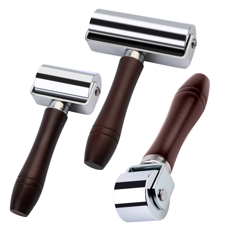 Leatherwork Hammer - KRABALL Roller tekan tepi kulit, alat