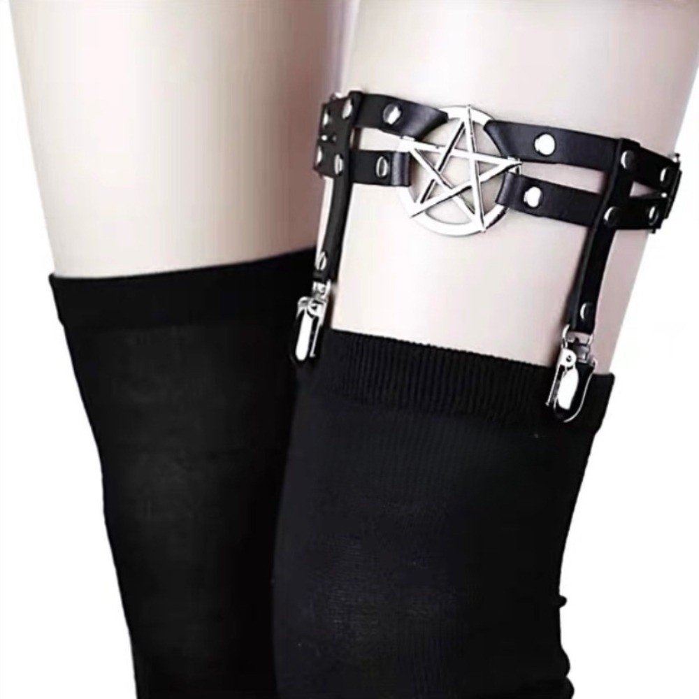 Leather Work Harness - Tali Kaki Pentagram Keren yang Dapat