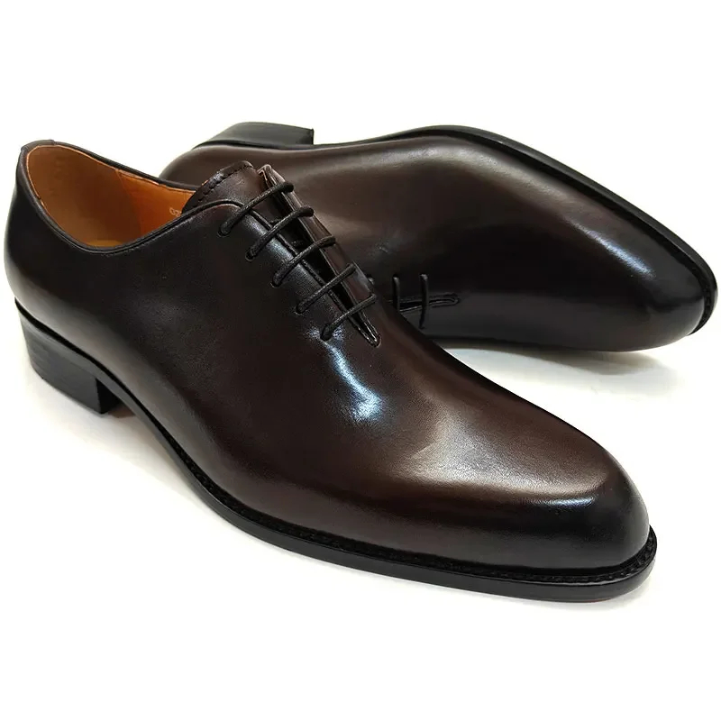 Leather Work Oxfords - Sepatu kulit pria sukses, sepatu kerja