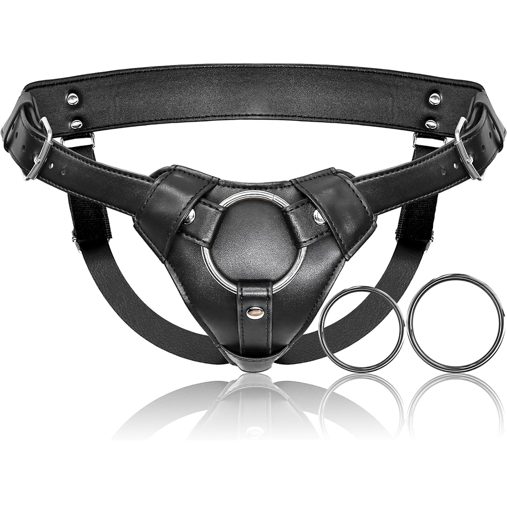 Leather Work Harness - Harness Dildo Strap On Mainan Seks