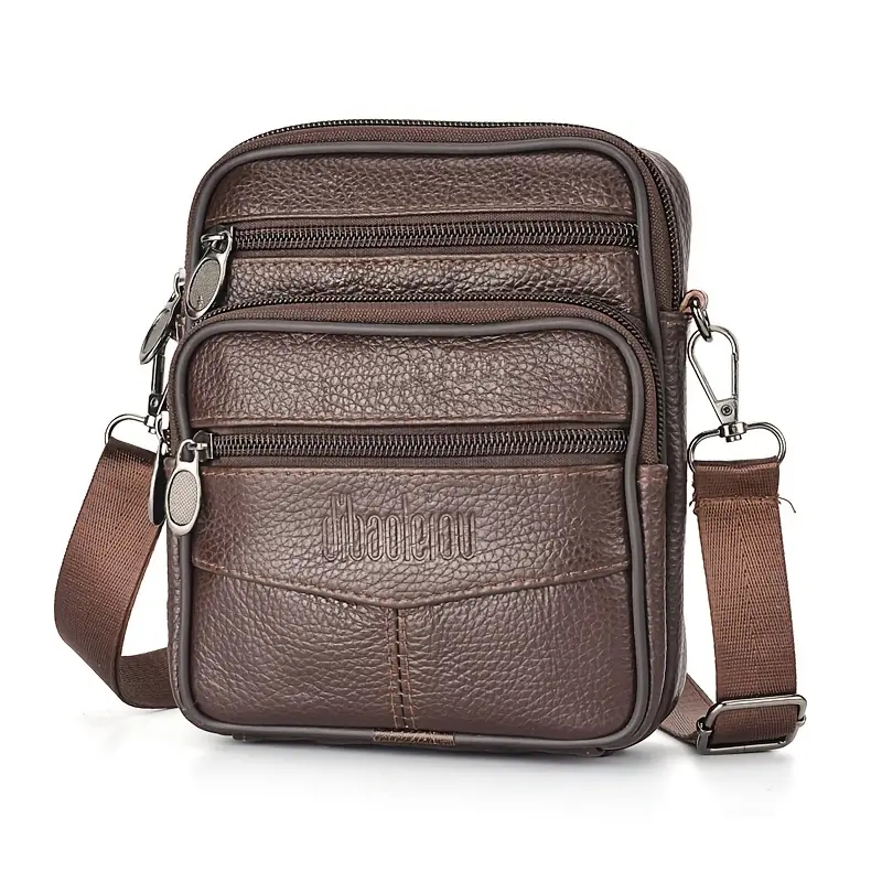 Leather Work Bag Mens - Tas selempang kulit asli pria, koper