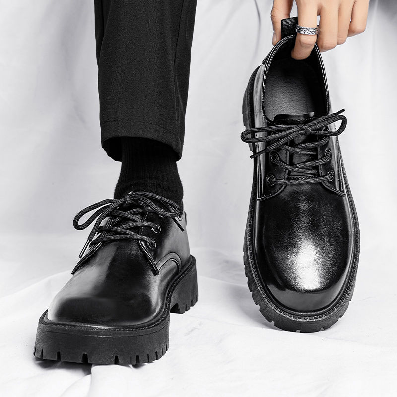 Leather Work Oxfords - Sepatu Kasual Kulit Pria Sepatu Kerja