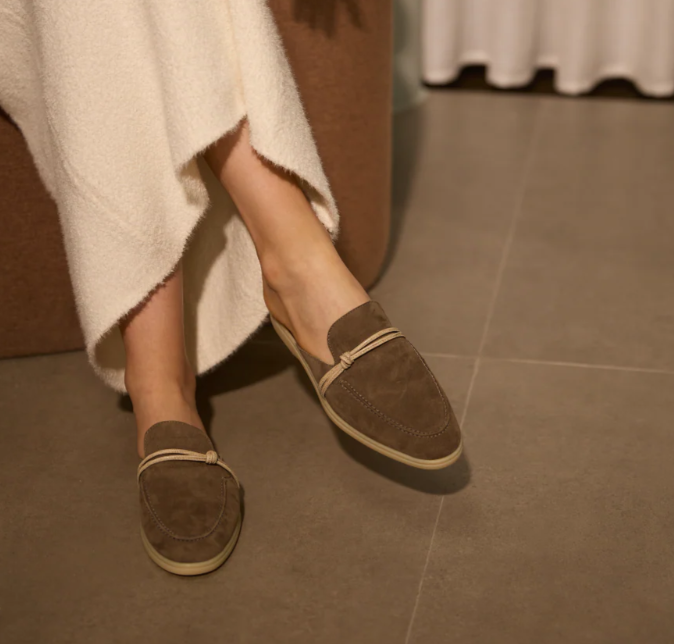 Leather Work For Kids - Sepatu Loafer Kulit Suede Mewah Desainer