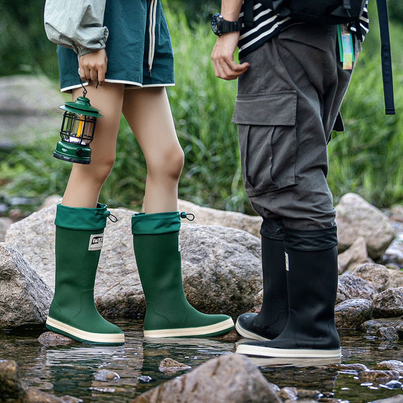 Leather Work Youtube - Sepatu bersepeda, sepatu bot hujan karet,