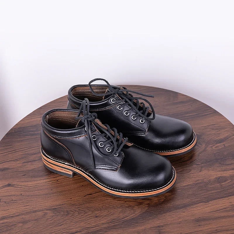Leather Work Youtube - Black Tea Core sepatu bot kerja