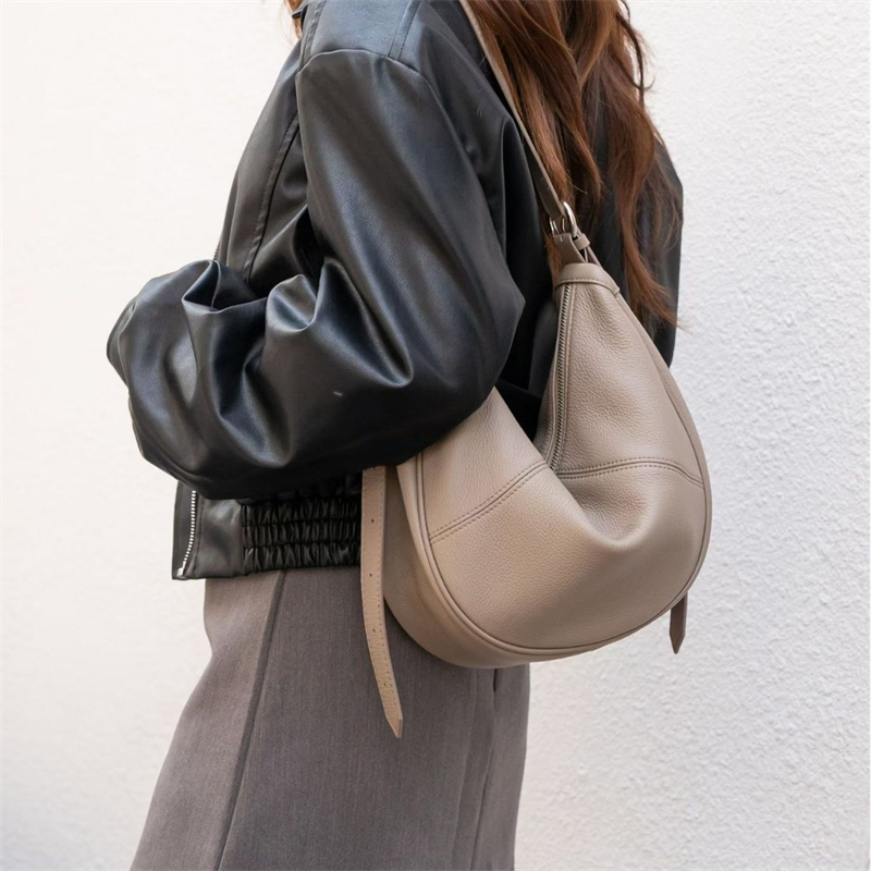 Leather Work Handbags For Women - Tas Hobo Kulit Asli BURMINSA, Tas