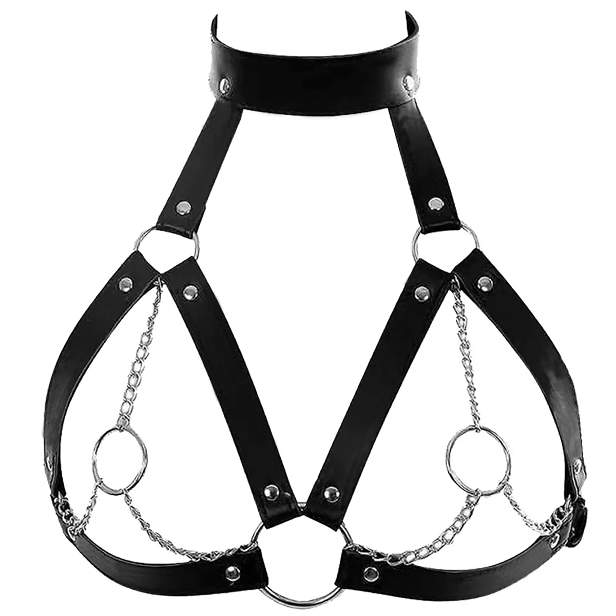 Leather Work Harness - Sabuk Harness modis wanita korset Harness