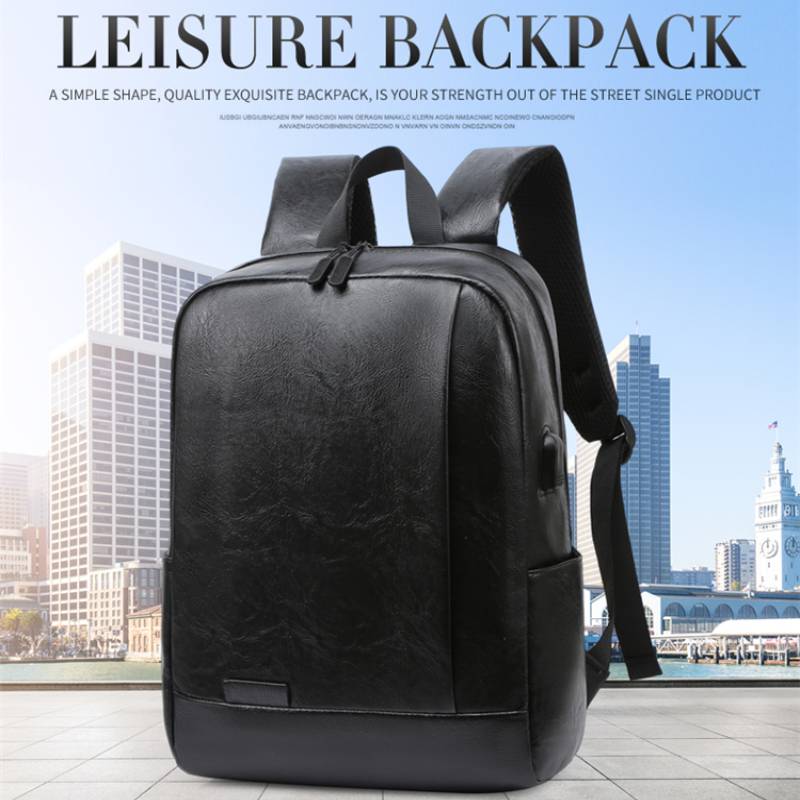 Leather Work Bag Mens - Ransel Modis Pria Tas Kulit PU