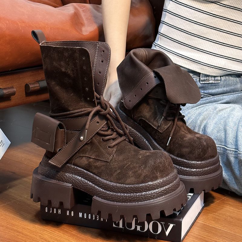 Leather Work Youtube - Sepatu Bot Koboi Wanita Kulit Suede