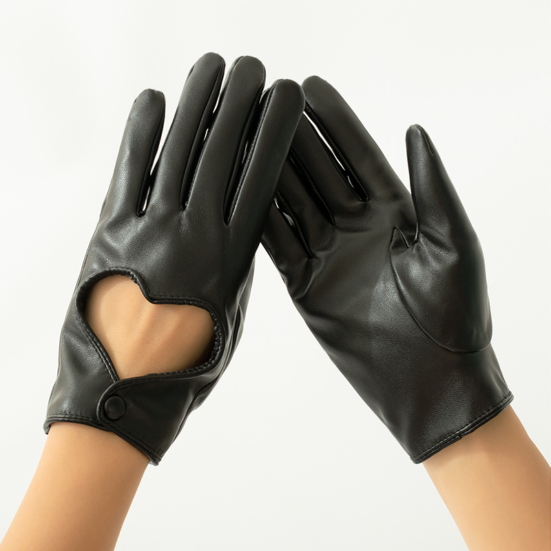 Leather Work Winter Gloves - Sarung Tangan Kulit PU Hati Persik