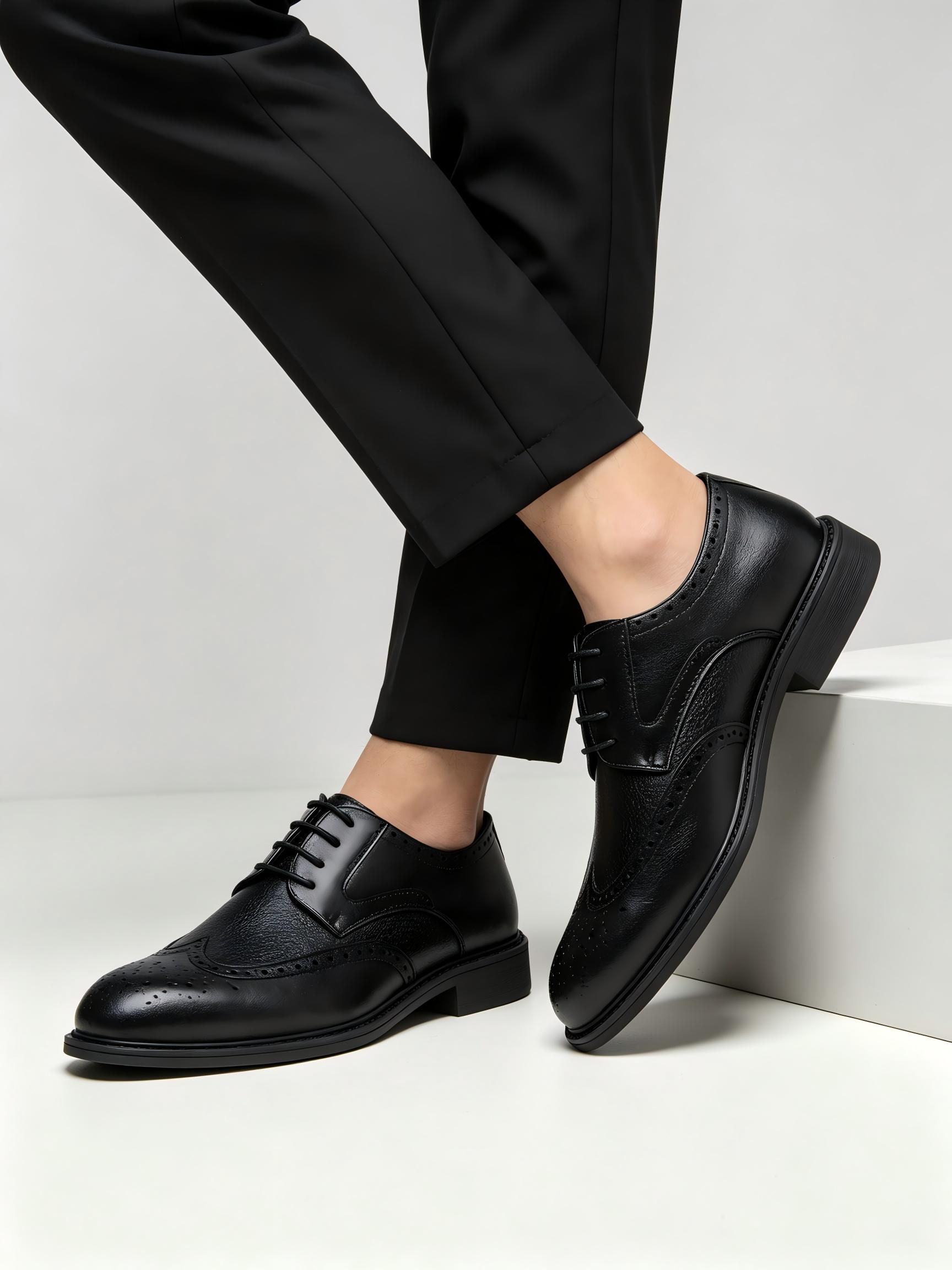 Sepatu Oxford Brogue dengan La - Leather Work Oxfords ulasan dan harga