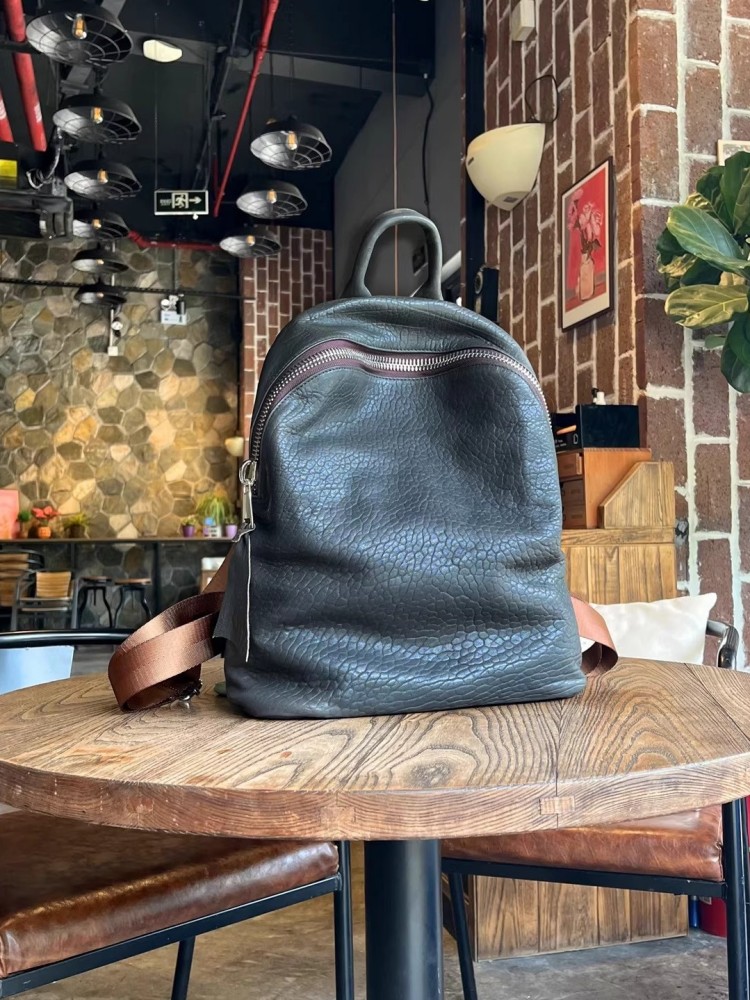 Ransel Kasual Kulit Domba Alam - Leather Work Bag Mens ulasan dan harga