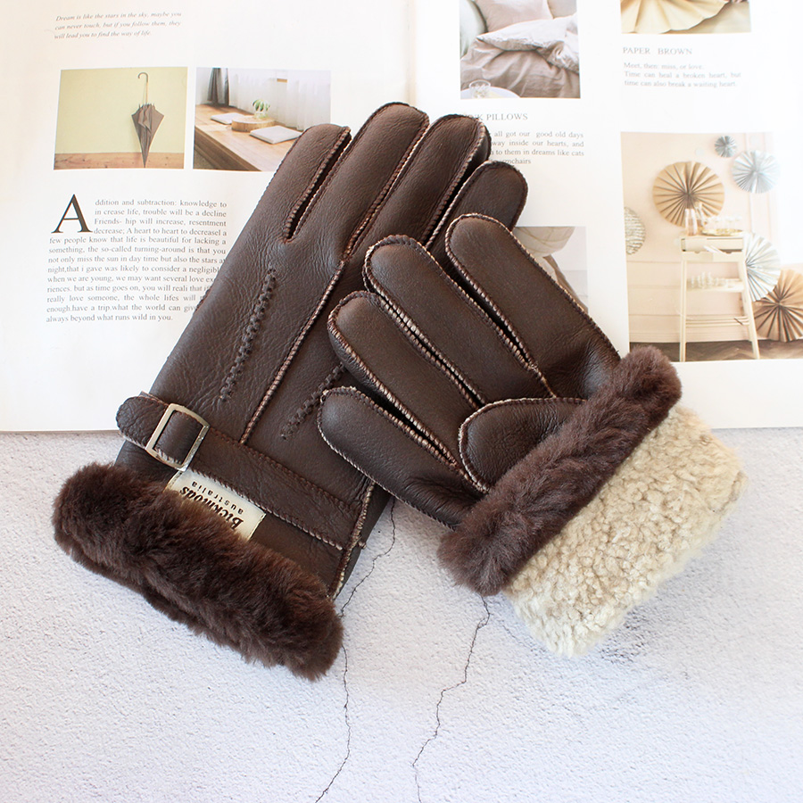 Sarung Tangan Bulu Domba Pria  - Leather Work Winter Gloves ulasan dan harga