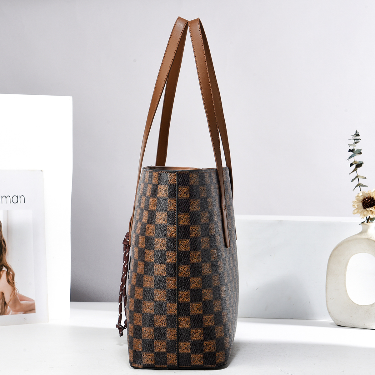 Tas Tote Dompet dan Tas Tangan - Leather Work Handbags For Women ulasan dan harga