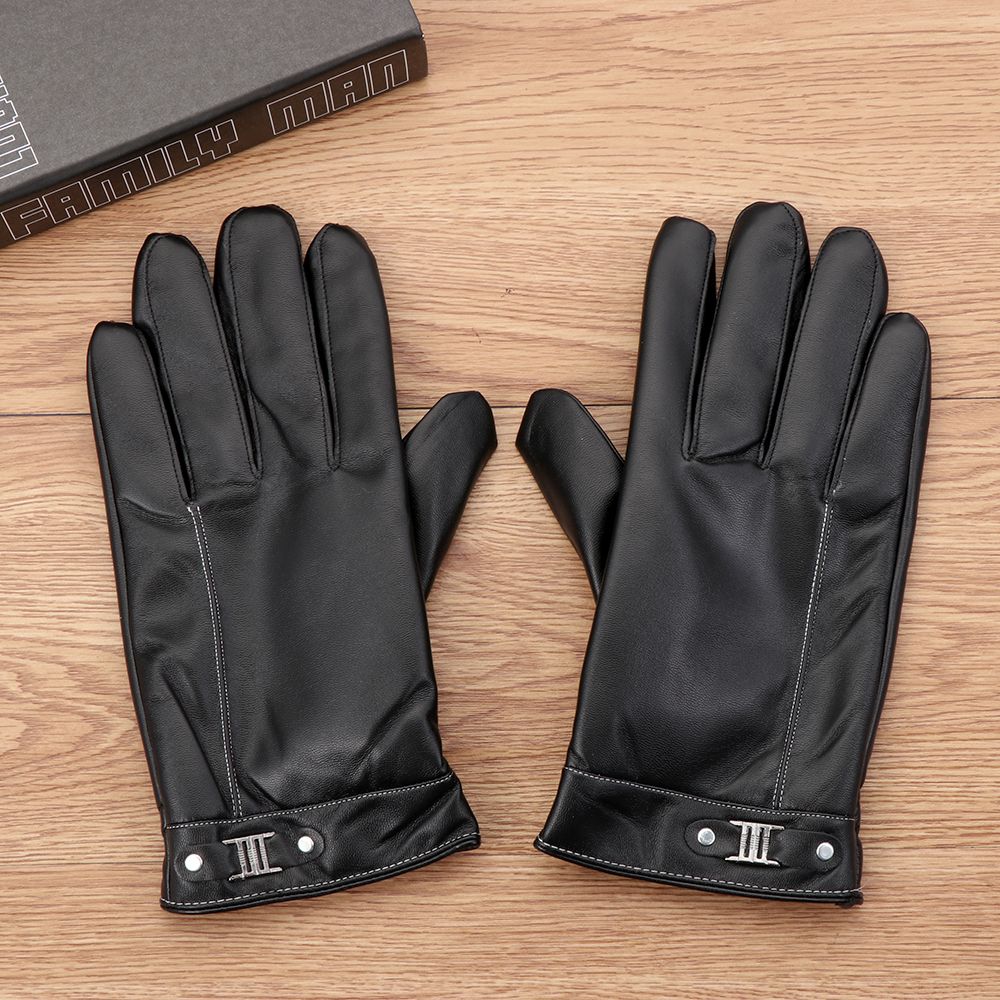 Sarung tangan bulu termal pria - Leather Work Winter Gloves ulasan dan harga