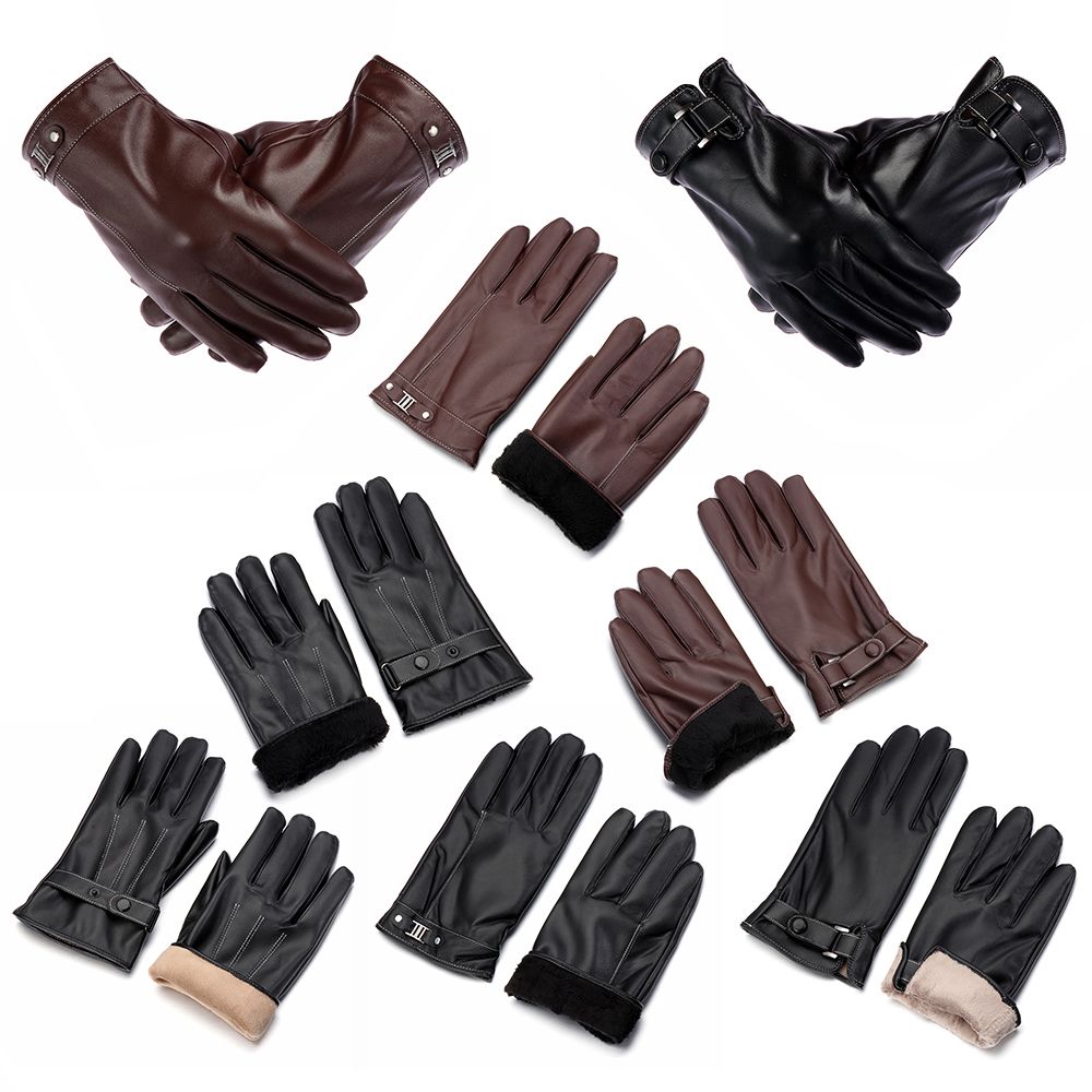 Sarung tangan bulu termal pria - Leather Work Winter Gloves ulasan dan harga