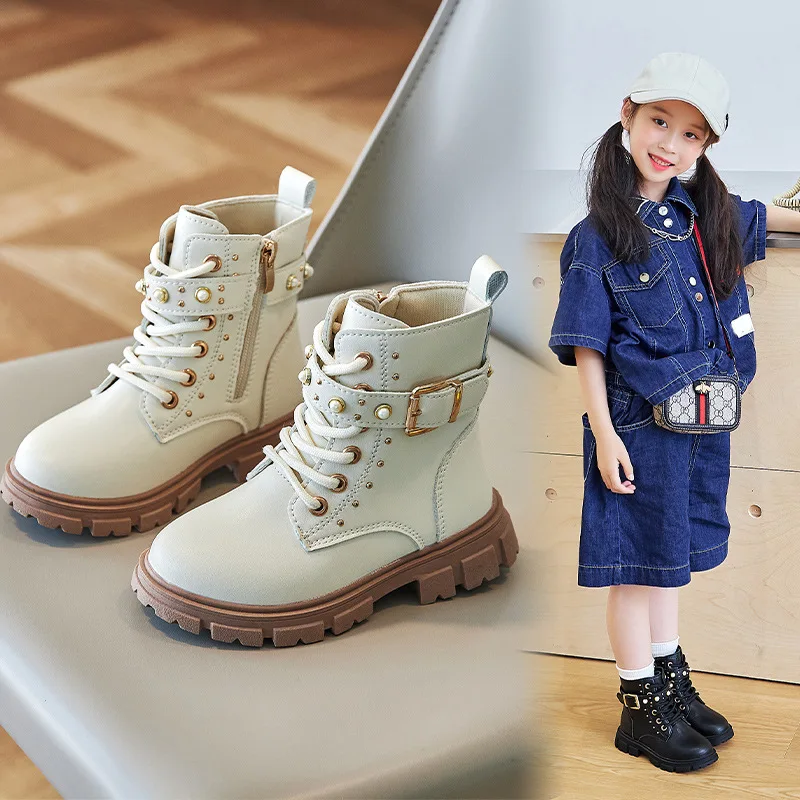 Sepatu Bot Pendek Anak Perempu - Leather Work For Kids ulasan dan harga