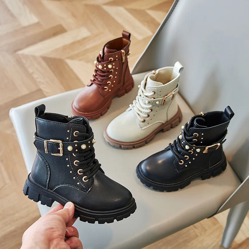Sepatu Bot Pendek Anak Perempu - Leather Work For Kids ulasan dan harga