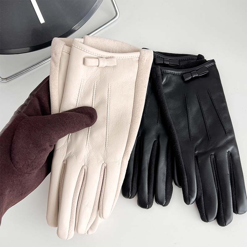 Sarung Tangan Kulit Wanita Tan - Leather Work Winter Gloves ulasan dan harga