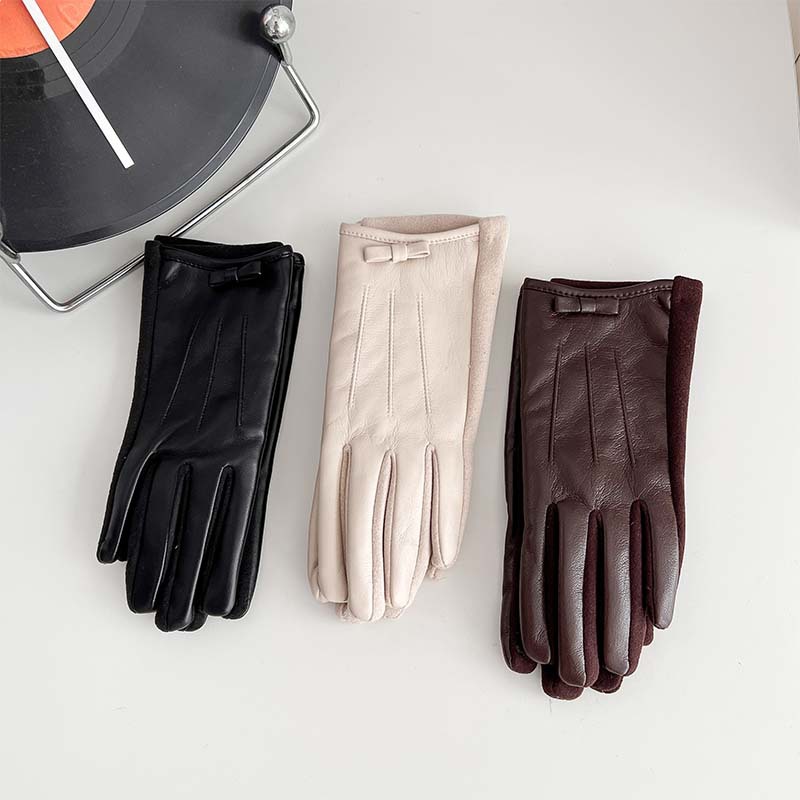 Sarung Tangan Kulit Wanita Tan - Leather Work Winter Gloves ulasan dan harga