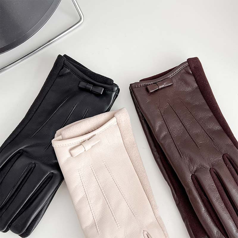 Sarung Tangan Kulit Wanita Tan - Leather Work Winter Gloves ulasan dan harga