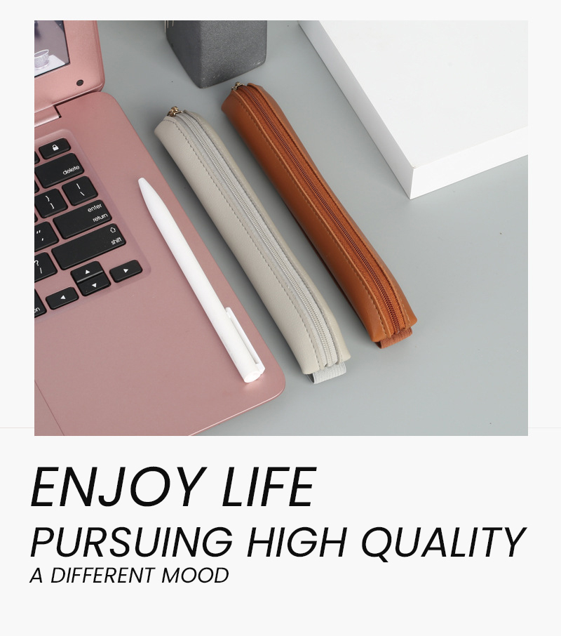 Tempat pena kulit Pu, tempat p - Leather Work Diary ulasan dan harga