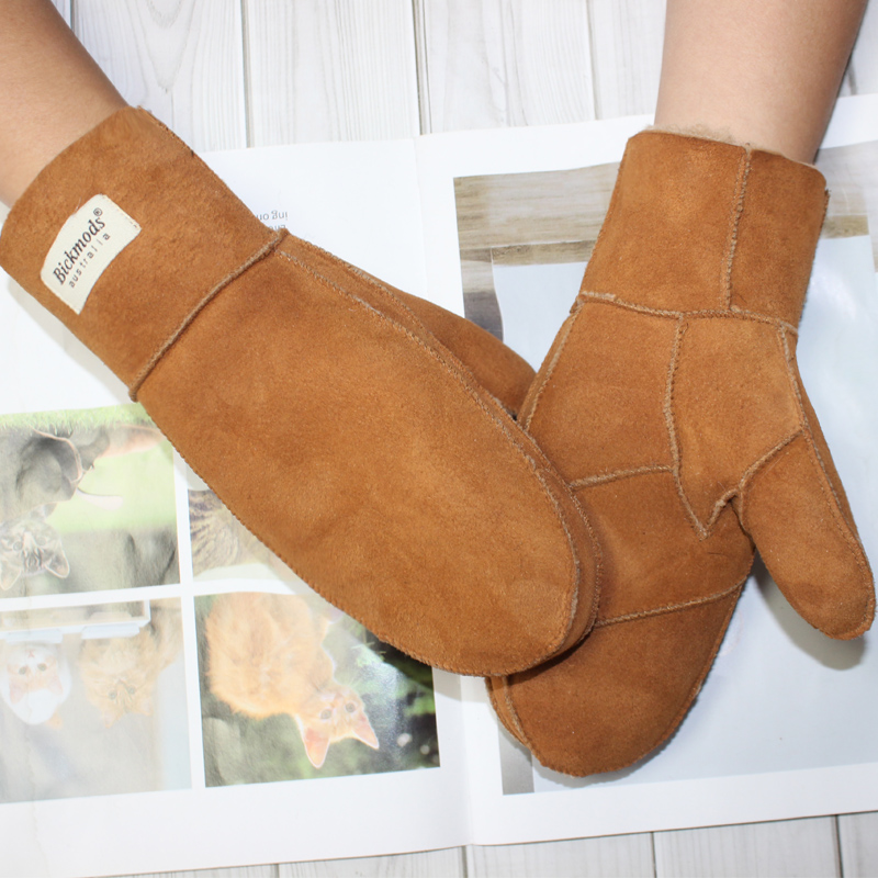 Sarung Tangan Bulu Wanita Kuli - Leather Work Winter Gloves ulasan dan harga