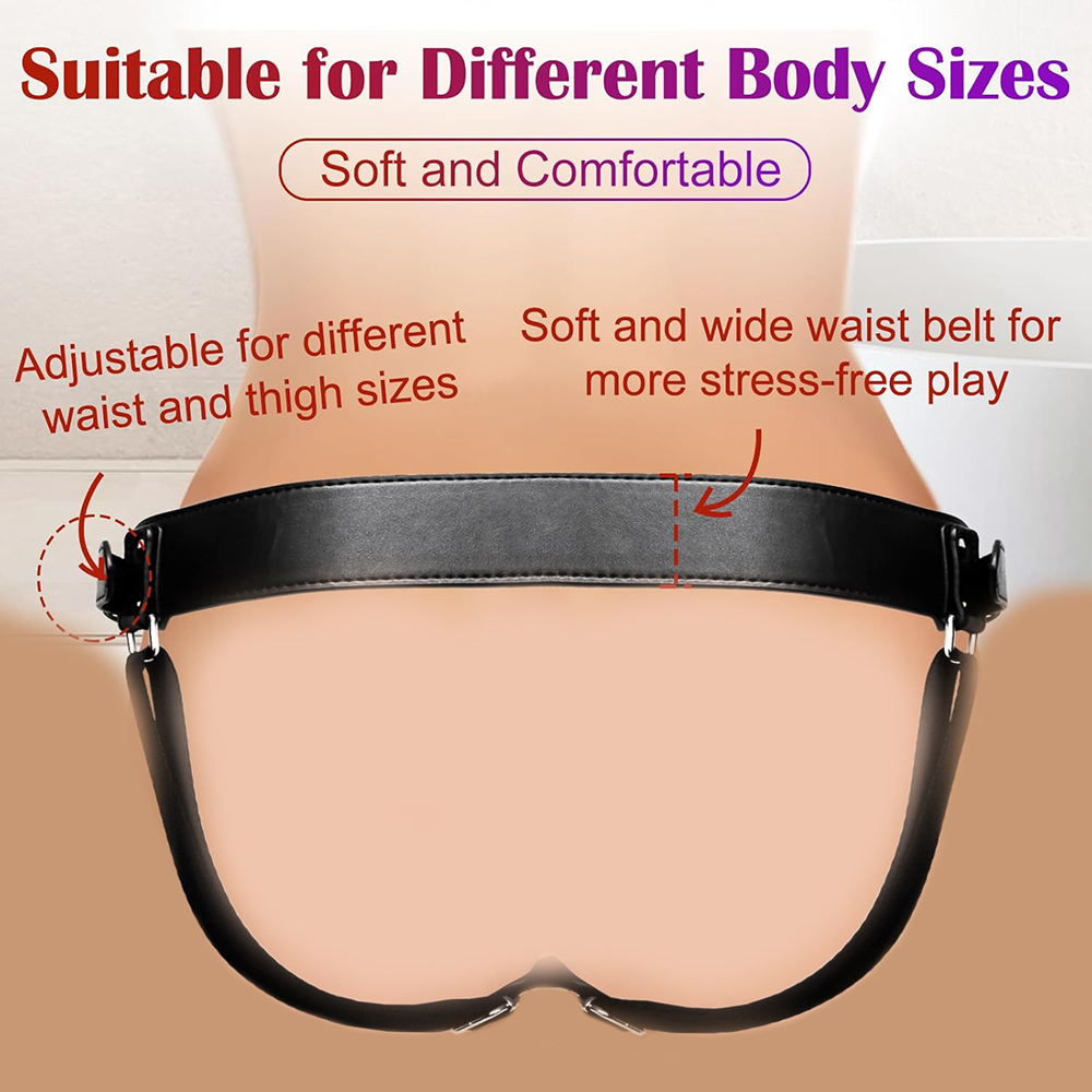 Harness Dildo Strap On Mainan  - Leather Work Harness ulasan dan harga