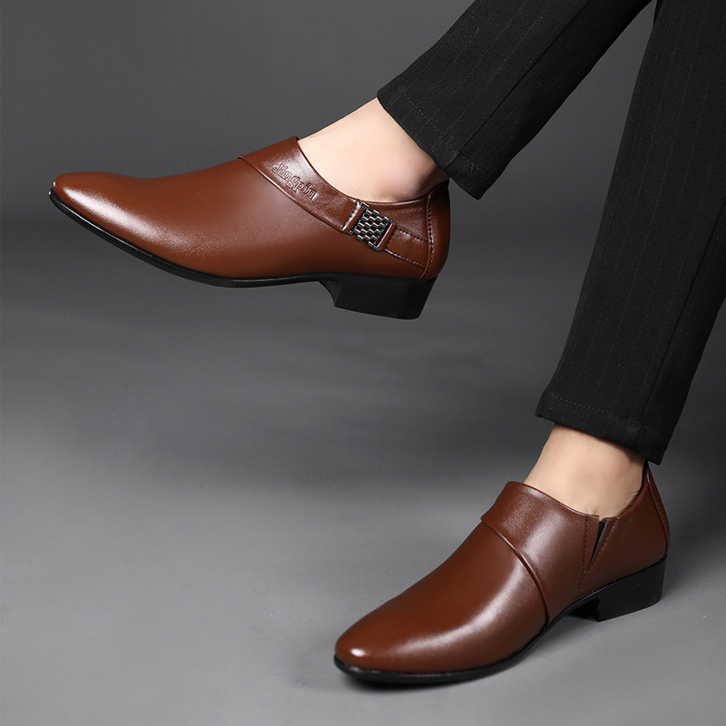 Sepatu Formal kulit PU pria, Z - Leather Work Oxfords ulasan dan harga