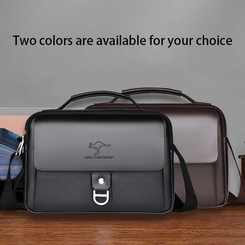 Tas Bisnis Dua Warna Tahan Lam - Leather Work Bag Mens ulasan dan harga