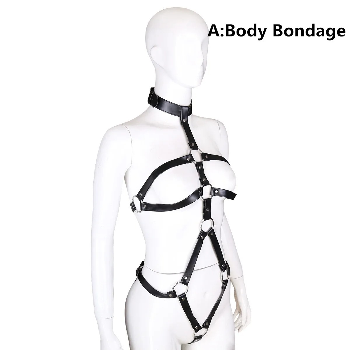 BDSM Set Garter wanita perbuda - Leather Work Harness ulasan dan harga