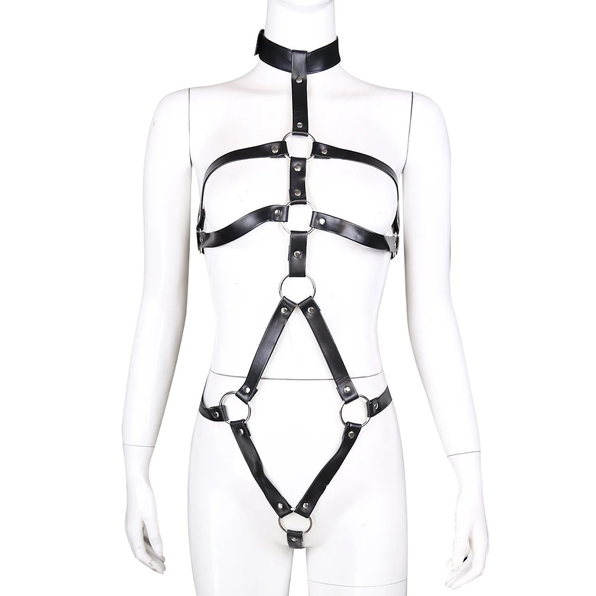 BDSM Set Garter wanita perbuda - Leather Work Harness ulasan dan harga