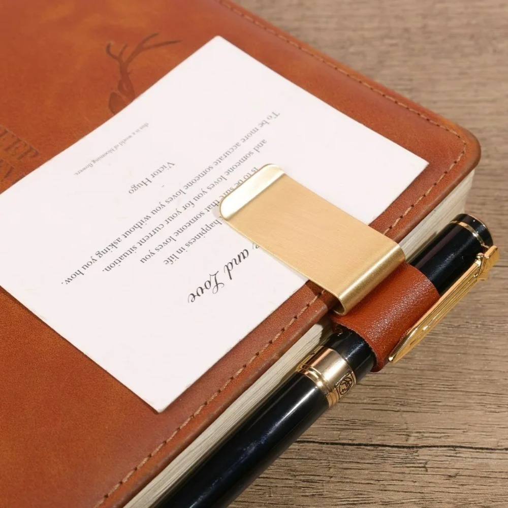 Penjepit Pena Kulit Asli Kunin - Leather Work Diary ulasan dan harga