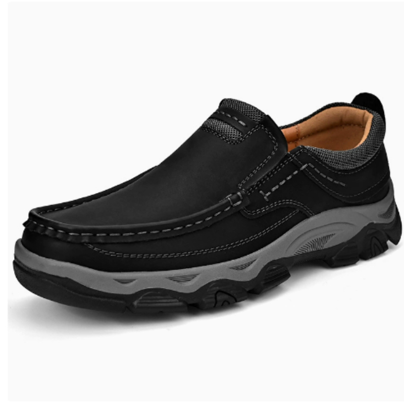 Sepatu Loafer Pria Slip on Mod - Leather Work Oxfords ulasan dan harga