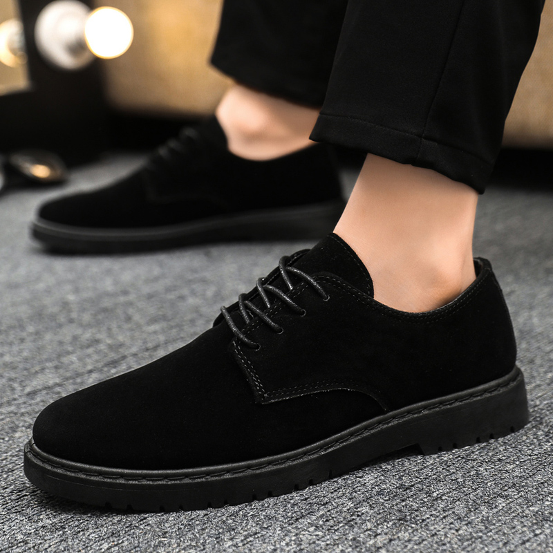 Sepatu Kasual Pria Merek Mewah - Leather Work Oxfords ulasan dan harga