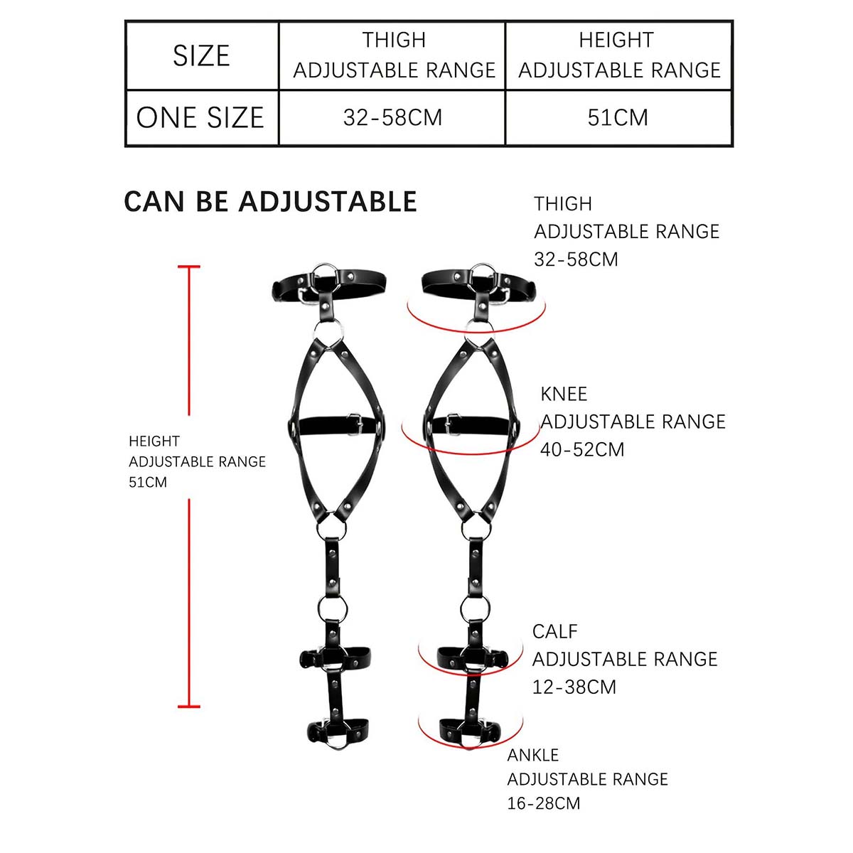 Lingerie Kulit Garter Paha BDS - Leather Work Harness ulasan dan harga