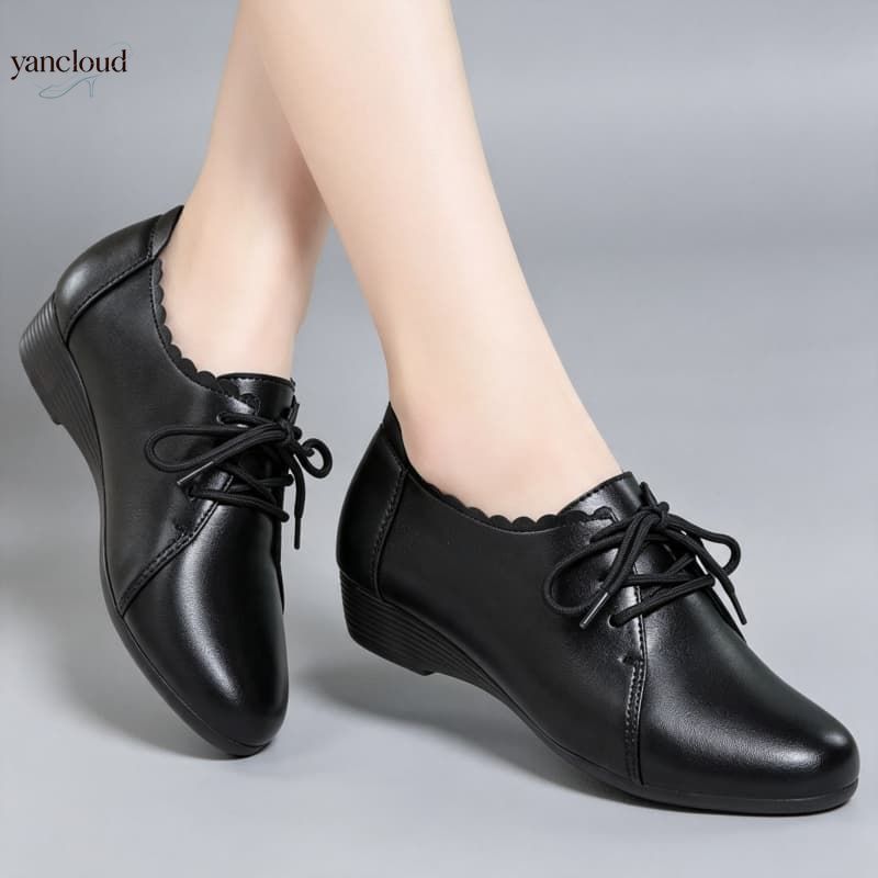 Sepatu Oxford Nyaman Ukuran Be - Leather Work Oxfords ulasan dan harga