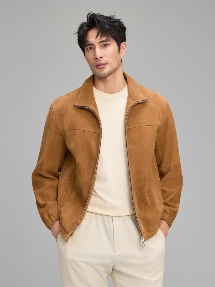 Jaket Kulit Suede Asli Pria Me - Leather Work For Kids ulasan dan harga