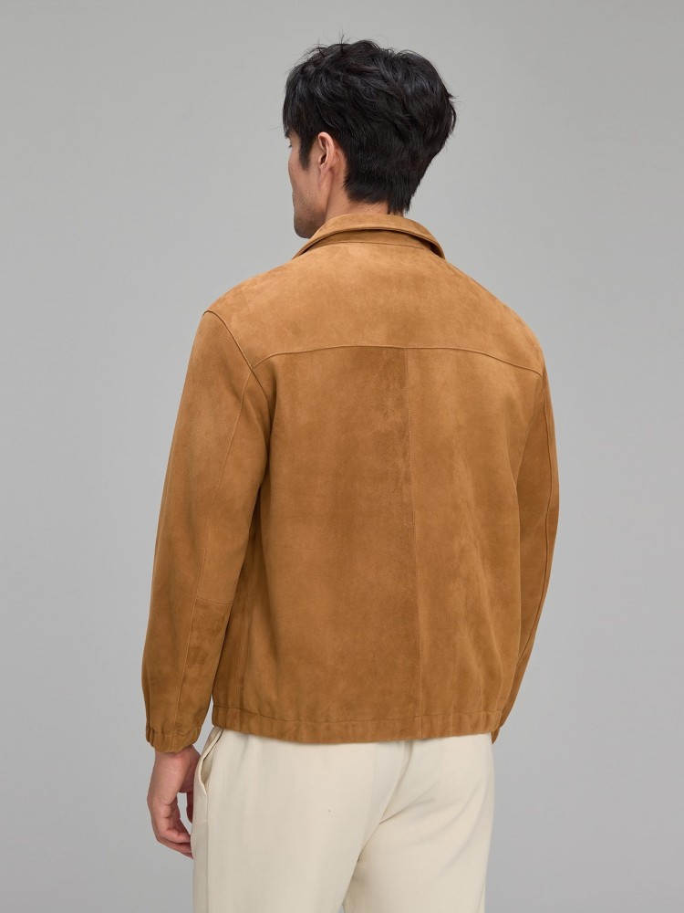 Jaket Kulit Suede Asli Pria Me - Leather Work For Kids ulasan dan harga