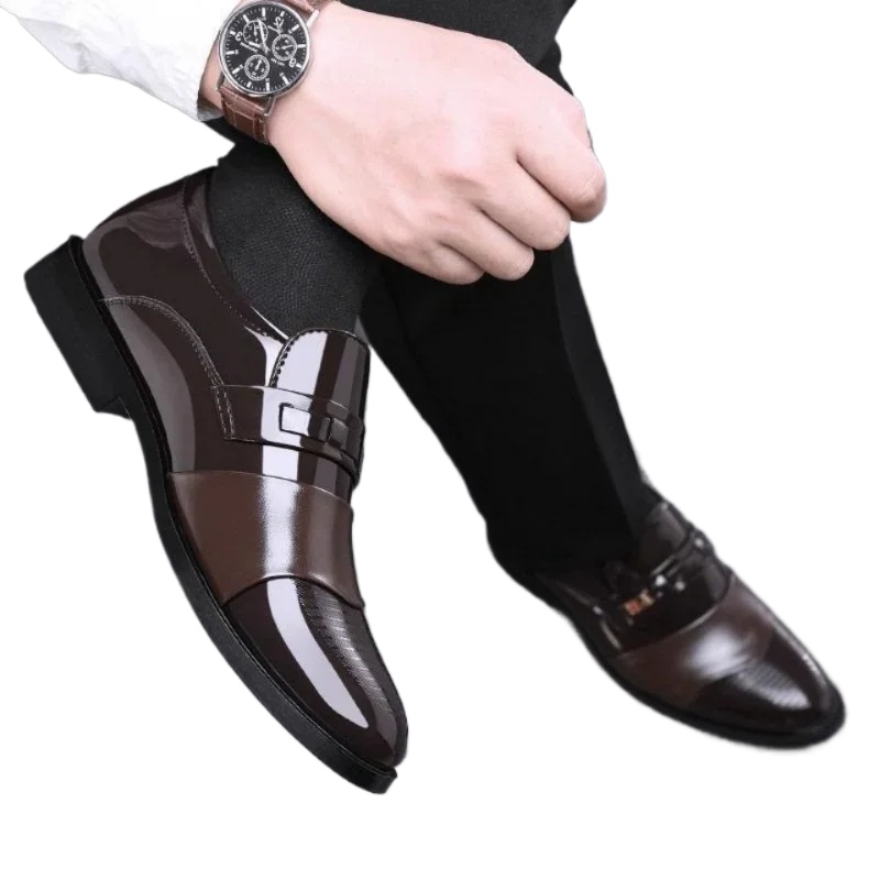 Sepatu Kulit Pria untuk Pria K - Leather Work Oxfords ulasan dan harga