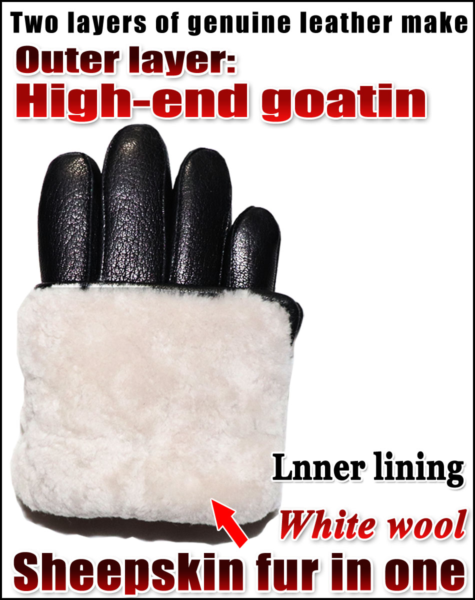 Tekstur Kulit Rusa Pria dan Wa - Leather Work Winter Gloves ulasan dan harga