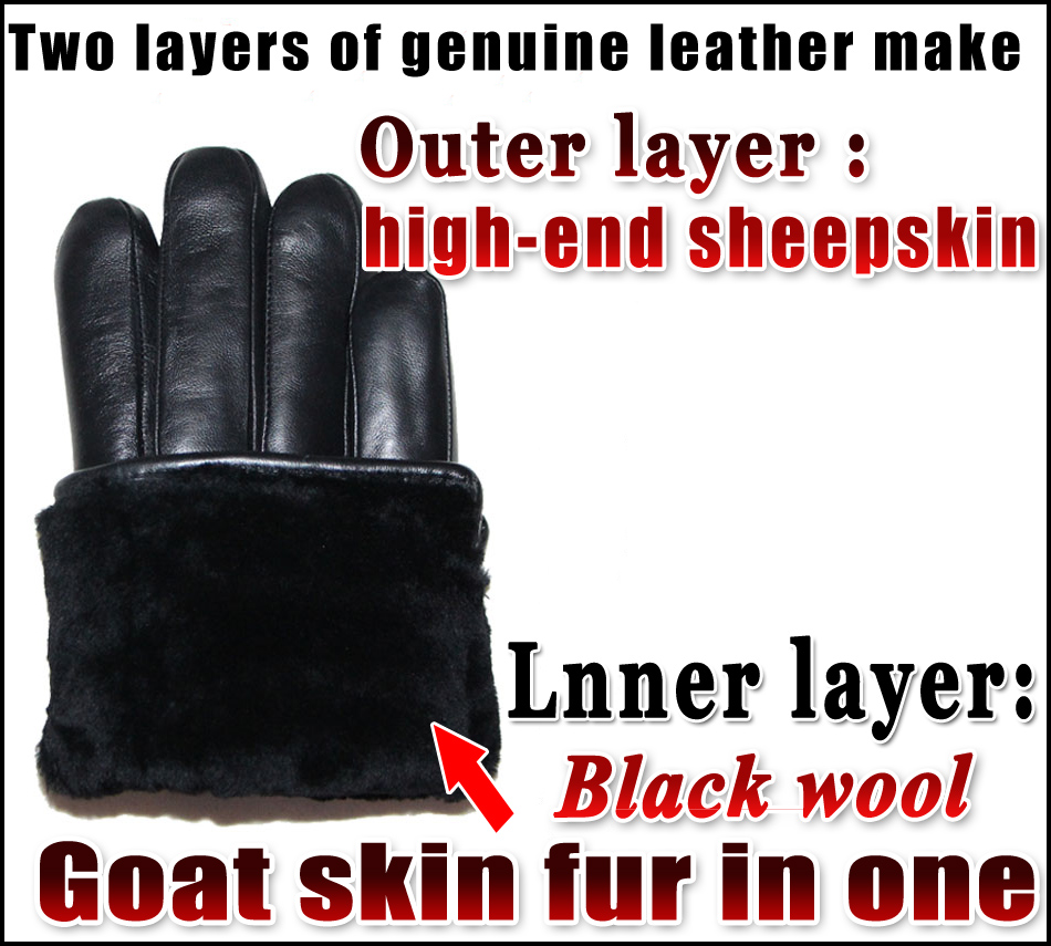 Tekstur Kulit Rusa Pria dan Wa - Leather Work Winter Gloves ulasan dan harga