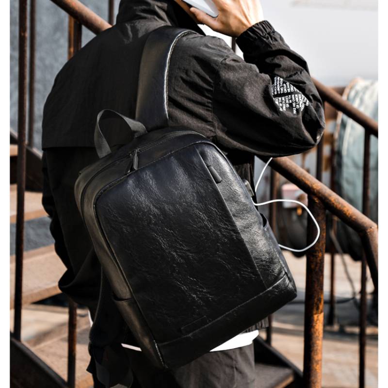 Ransel Modis Pria Tas Kulit PU - Leather Work Bag Mens ulasan dan harga